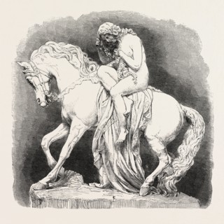 LADY GODIVA (SCULPTURE), BY J. THOMAS, IN THE EXHIBITION OF THE ROYAL ACADEMY