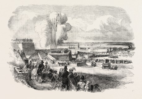 SIEGE OPERATIONS AT CHATHAM: SPRINGING A MINE, 1854