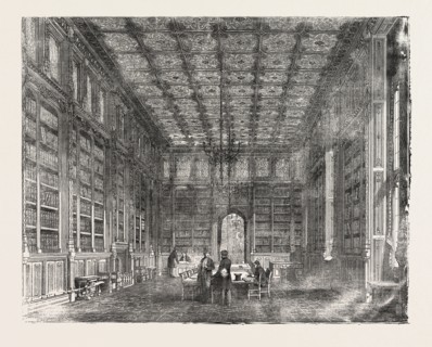 THE NEW HOUSES OF PARLIAMENT: LIBRARY OF THE HOUSE OF COMMONS, UK, 1854, LONDON
