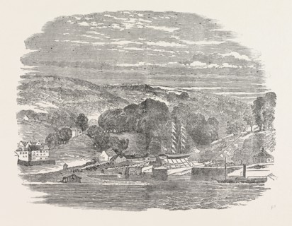 LAUNCH OF THE ALLEN GARDINER MISSION VESSEL, 1854. She is a fine schooner of 11 tons, built