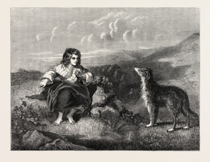GIVING AN ORDER PAINTED BY T.H. MOLE