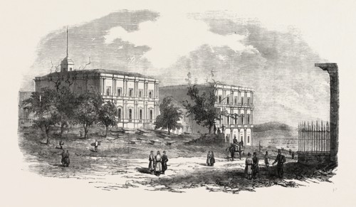THE FRENCH MILITARY BARRACKS, OUTSIDE PERA, 1854