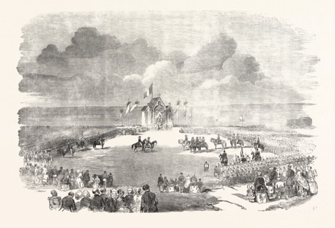 THE GRAND MILITARY MASS, AT THE CAMP AT HONVAULT, NEAR BOULOGNE, 1854