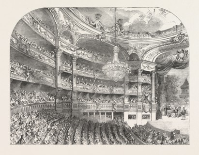 INTERIOR OF THE GRAND OPERA-HOUSE, AT PARIS, FRANCE, 1854