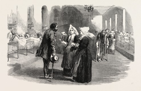 SISTERS OF CHARITY (ST. BENOIT), IN THE NEW HOSPITAL, AT PERA. 1854