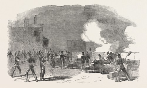 FIRING THE TOWER GUNS FOR THE GREAT VICTORY IN THE CRIMEA, 1854