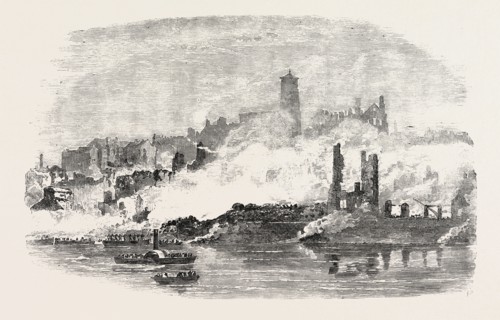 REMAINS AT GATESHEAD, SITE OF THE EXPLOSION, 1854