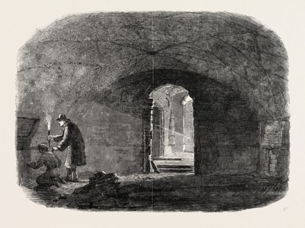 SUBTERRANEAN CHAMBER OLD FISH-STREET, ST. PAUL'S, LONDON, 1854