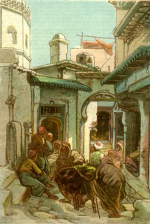 A street in the Casbah, Algiers, 1885