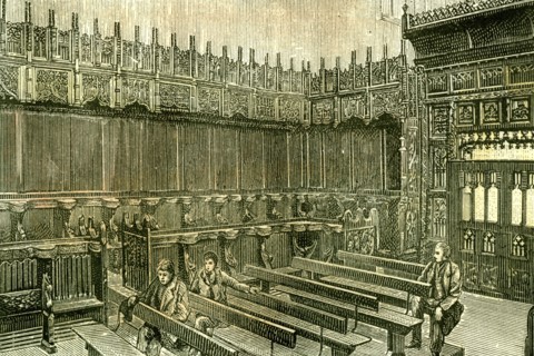 Aberdeen, UK, King's College Chapel, 1885