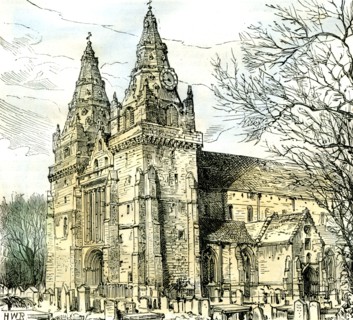 Aberdeen, Old Machar Cathedral, 1885, UK
