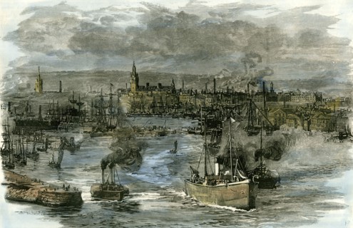 Aberdeen, Victoria Docks, The Port, 1885, UK