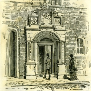 Aberdeen, Old Gateway of Trinity Friars, 1885, UK