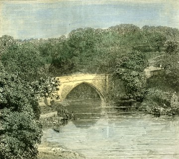 Aberdeen, 1885, U.K., Brig O' Balgownie, across the Don