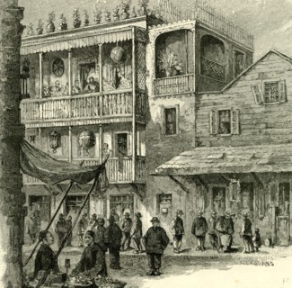 San Francisco, a street in China Town, 1891, USA
