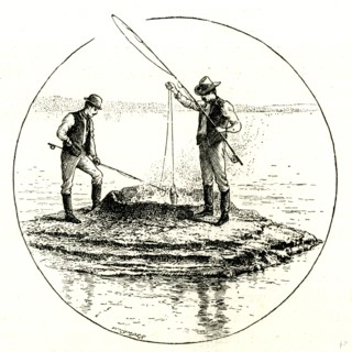 The Hot Cone in the Yellowstone Lake, 1891, USA