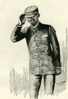 A Pullman car porter, USA, 1891