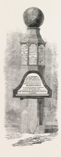 MONUMENTAL PILLAR ON BEECHEY ISLAND TO THE MEMORY OF LIEUTENANT BELLOT AND OTHER EXPLORERS, 1854