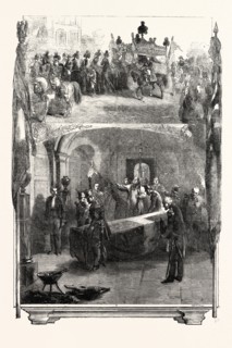 FUNERAL OF MARSHAL ST. ARNAUD, AT PARIS: INTERNMENT OF MARSHAL ST. ARNAUD IN THE VAULT OF THE