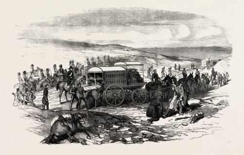 THE CRIMEAN WAR: SIEGE OF SEBASTOPOL: DR. SMITH'S NEW AMBULANCE WAGGON