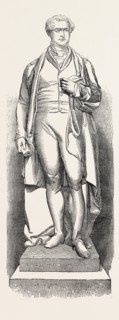 MARBLE STATUE OF THE LATE SIR ROBERT PEEL (NOBLE, SCULPTOR), PLACED IN ST. GEORGE'S HALL,