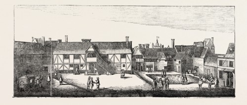 SOUTH VIEW OF ARUNDEL HOUSE IN 1646, LONDON, UK