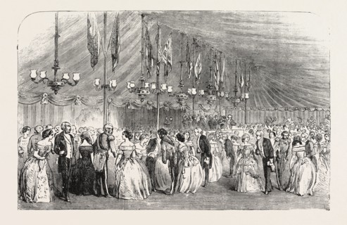 BALL AT HAWKSTONE, TO COMMEMORATE THE MAJORITY OF THE HON. ROWLAND CLEGG HILL, 1854