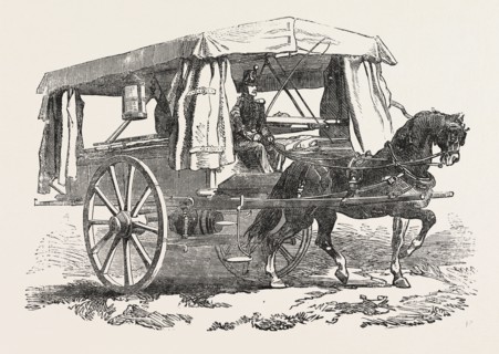 THE CRIMEAN WAR: AMBULANCE FOR THE WOUNDED, 1854