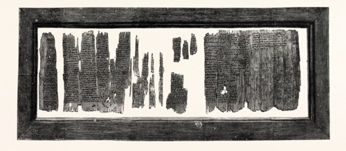 FACSIMILE OF THE RECENTLY-DISCOVERED ARISTOTLE MANUSCRIPT IN THE BRITISH MUSEUM, LONDON, UK