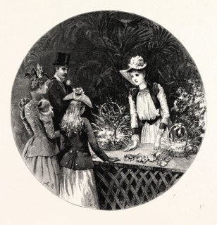 THE KERMESSE AT NICE: SELLING FLOWERS FOR THE POOR, FRANCE