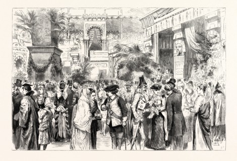 THE COMING RACE AT THE ALBERT HALL. BAZAAR FOR THE BENEFIT OF THE WEST END HOSPITAL, AND THE SCHOOL