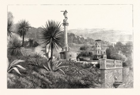 THE QUEEN'S VISIT TO THE SOUTH OF FRANCE: MONUMENT TO THE LATE DUKE OF ALBANY IN THE GROUNDS OF THE