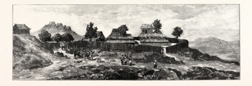 THE DISASTER TO BRITISH TROOPS IN MANIPUR, NORTHERN INDIA, THE SCENE OF THE FIGHTING: THE STOCKADE