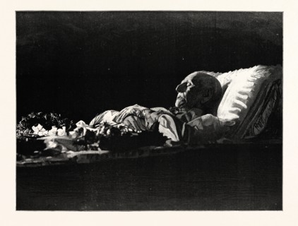 THE LATE COUNT VON MOLTKE LYING IN STATE IN THE PALACE OF THE GENERAL STAFF, BERLIN, GERMANY
