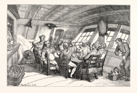 A SNUG CABIN, OR PORT ADMIRAL, Come Hurricane, and drink your wine, here's to, 'The wind that