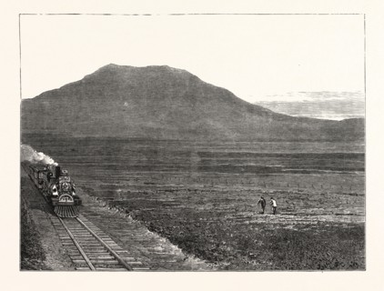 THE EXTENSION OF THE NATAL RAILWAY TO CHARLESTOWN, MAJUBA HILL: THE LINE AT THE FOOT OF MAJUBA HILL