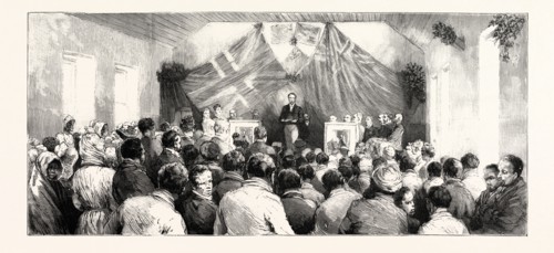 A PRESENT FROM THE QUEEN TO THE LEPERS OF ROBBEN ISLAND, THE PRESENTATION OF HER MAJESTY'S PORTRAIT