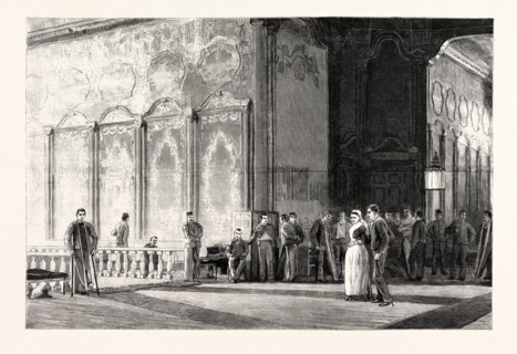 THE BRITISH OCCUPATION OF EGYPT, THE CITADEL HOSPITAL, CAIRO: CONVALESCENTS IN HOSPITAL, WARD OF