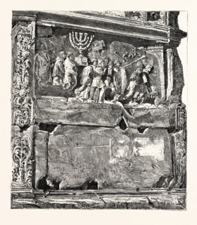 FRIEZE FROM THE ARCH OF TITUS. Rome, Italy