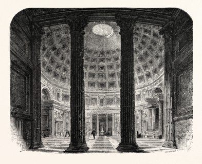 INTERIOR OF THE PANTHEON. Rome, Italy
