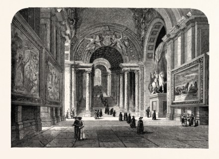 THE SCALA REGIA OF THE VATICAN. Rome, Italy