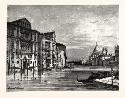 ON THE GRAND CANAL, VENICE.