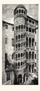 STAIRCASE OF THE FIFTEENTH CENTURY: CONTARINI PALACE, VENICE
