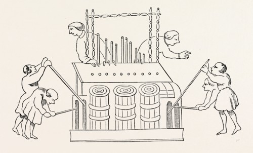GRAND ORGAN, WITH BELLOWS, AND DOUBLE KEYBOARD