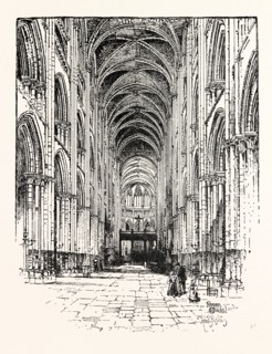 INTERIOR OF ROUEN CATHEDRAL