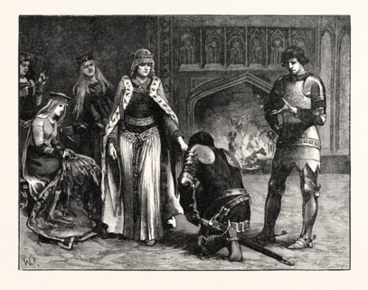 PRINCE EDWARD INTRODUCING ADAM GOURDON TO THE QUEEN