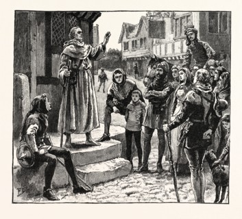 ONE OF WYCLIFFE'S "POOR PRIESTS" PREACHING TO THE PEOPLE