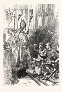 THE DUKES OF ORLEANS AND BURGUNDY AT THE CHURCH OF THE AUGUSTINES