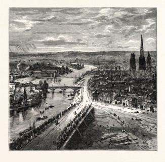 VIEW OF ROUEN, FROM ST. CATHERINE'S HILL.