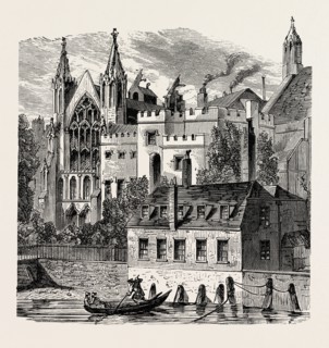 RIVER FRONT OF THE OLD HOUSE OF PEERS.